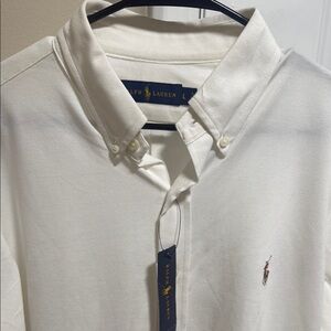 Ralph Lauren White Casual Button Down Shirt